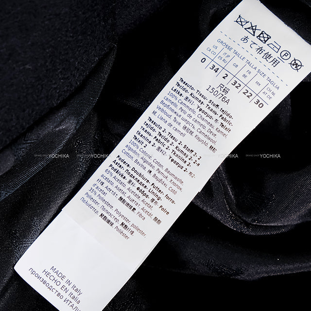 MAX MARA Tailored jacket Set-Up Double Contrasting Panels Navy Camel Cotton #34 11-04-60242[EXCELLENT][Authentic]