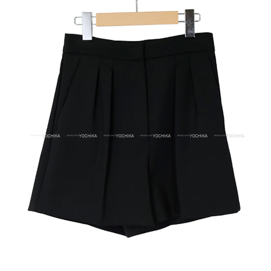 MAX MARA Short pants Set-Up Noir (Black) Wool/Polyurethane #36 11-14-60142[BRAND NEW][Authentic]