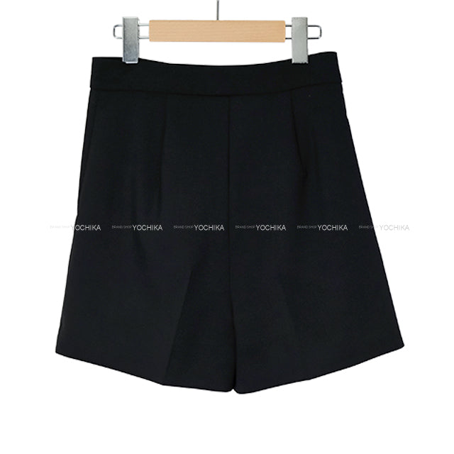 MAX MARA Short pants Set-Up Noir (Black) Wool/Polyurethane #36 11-14-60142[BRAND NEW][Authentic]