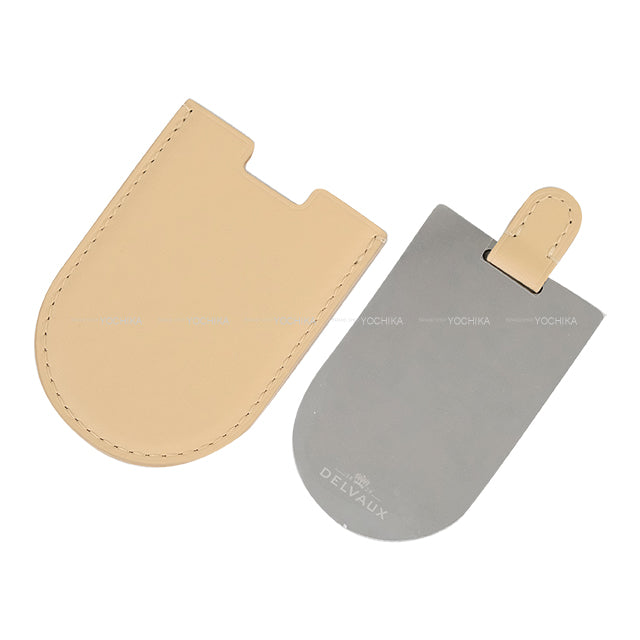 [Pre-loved] 2023SS Magritte Collection Delvaux Handbag Le Rumour MM White(Blanc)/Light Blue Box Calf Gold HW AA0558BRC0AZHDO[LIKE NEW][Authentic]