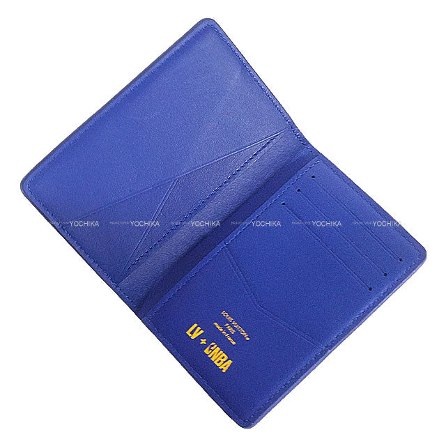 [Pre-loved] LOUIS VUITTON card holder organizer Do Posch NBA Blue Taurillon leather(Monogram) M81663[LIKE NEW][Authentic]