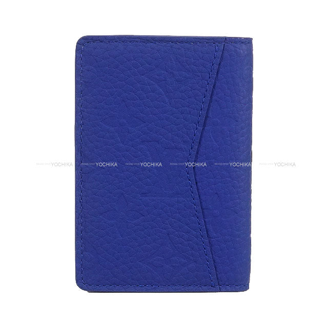[Pre-loved] LOUIS VUITTON card holder organizer Do Posch NBA Blue Taurillon leather(Monogram) M81663[LIKE NEW][Authentic]