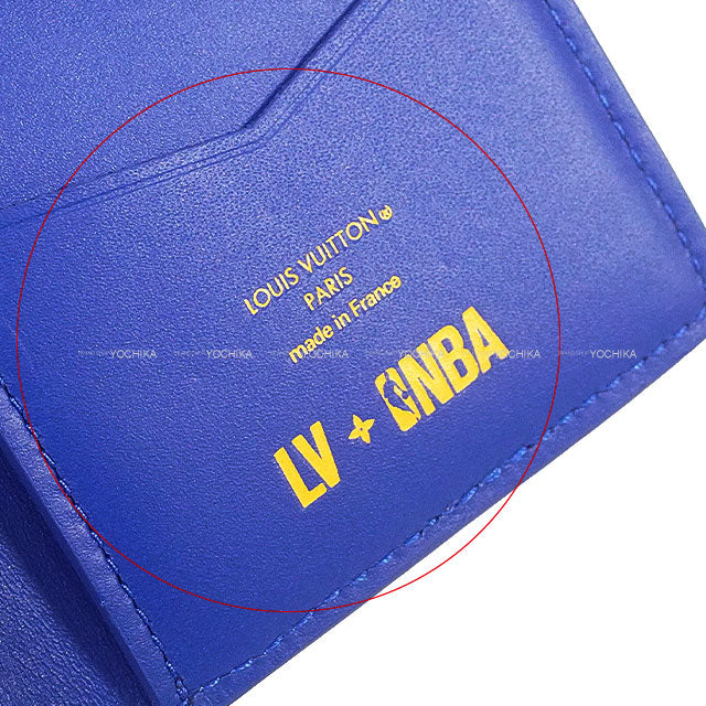 [Pre-loved] LOUIS VUITTON card holder organizer Do Posch NBA Blue Taurillon leather(Monogram) M81663[LIKE NEW][Authentic]