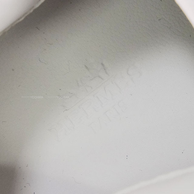 HERMES sneakers Mens Bouncing  White/Blue/Orange Calf/Denim #43[EXCELLENT][Authentic]