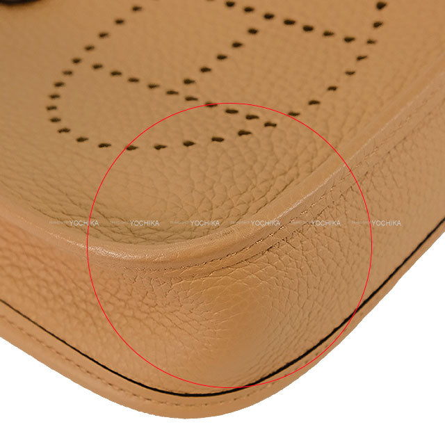 [Pre-loved] HERMES Shoulder bag Evelyne 16 TPM Amazon Maxi Quadrille Chai/Biscuit/Rouge H/Bleu Billard Taurillon Clemence Gold HW Stamp U[LIKE NEW][Authentic]