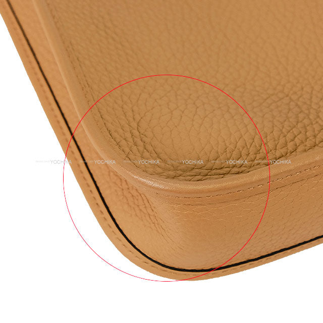 [Pre-loved] HERMES Shoulder bag Evelyne 16 TPM Amazon Maxi Quadrille Chai/Biscuit/Rouge H/Bleu Billard Taurillon Clemence Gold HW Stamp U[LIKE NEW][Authentic]