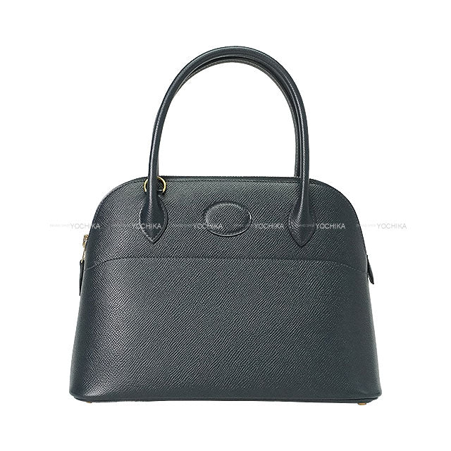 [Pre-loved] HERMES Shoulder bag Bolide27 Blue Indigo Veau Epsom Gold HW Stamp □B[LIKE NEW][Authentic]