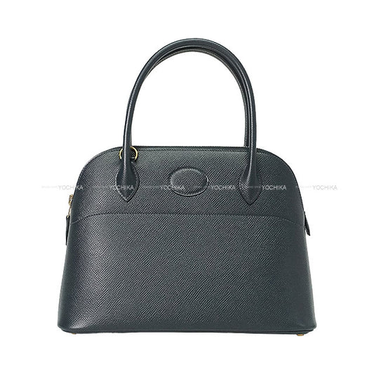 [Pre-loved] HERMES Shoulder bag Bolide27 Blue Indigo Veau Epsom Gold HW Stamp □B[LIKE NEW][Authentic]
