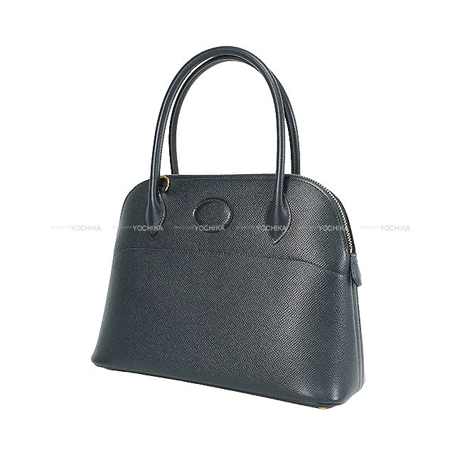[Pre-loved] HERMES Shoulder bag Bolide27 Blue Indigo Veau Epsom Gold HW Stamp □B[LIKE NEW][Authentic]