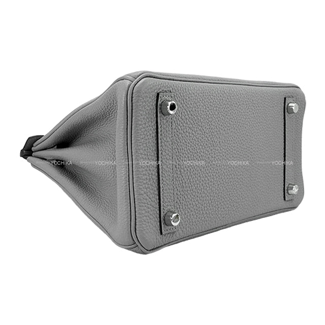 [Pre-loved] HERMES Handbag Birkin25 Gris Mouette Veau Togo Silver HW Stamp X[LIKE NEW][Authentic]