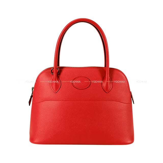 [Pre-loved] HERMES Shoulder bag Bolide27 Rouge Tomate Veau Epsom Silver HW Stamp A[LIKE NEW][Authentic]