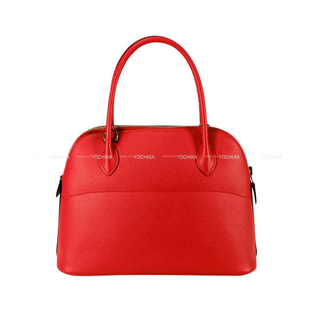 [Pre-loved] HERMES Shoulder bag Bolide27 Rouge Tomate Veau Epsom Silver HW Stamp A[LIKE NEW][Authentic]