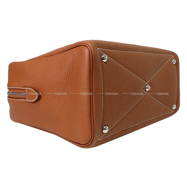 HERMES Shoulder bag Victoria 2 35 Gold Taurillon Clemence Silver HW Stamp W[BRAND NEW][Authentic]