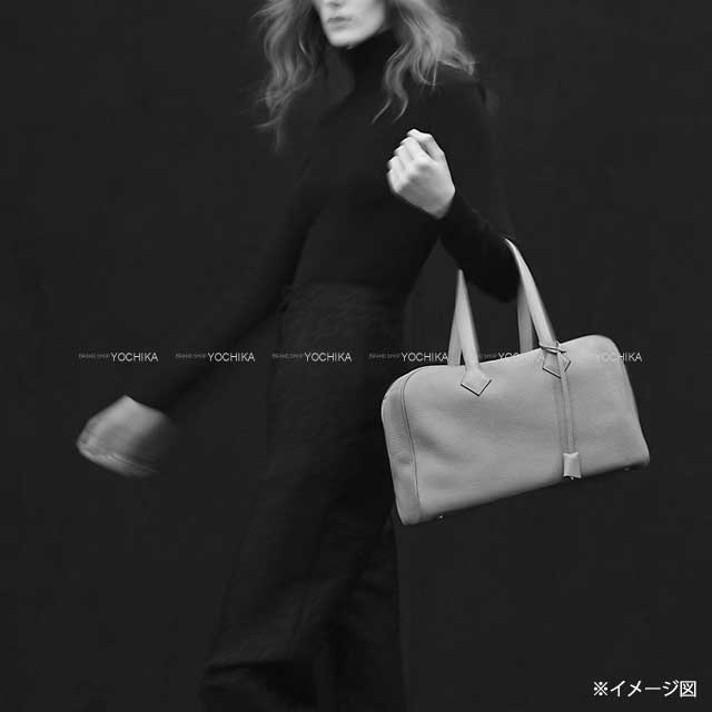 HERMES Shoulder bag Victoria 2 35 Gold Taurillon Clemence Silver HW Stamp W[BRAND NEW][Authentic]