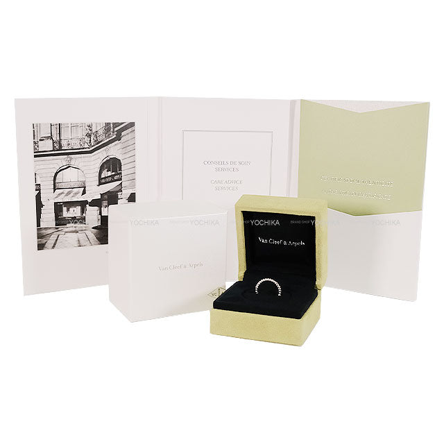 [Pre-loved] Van Cleef & Arpels ring Perlee Small White Gold 18KWG #49 VCARN31749[LIKE NEW][Authentic]