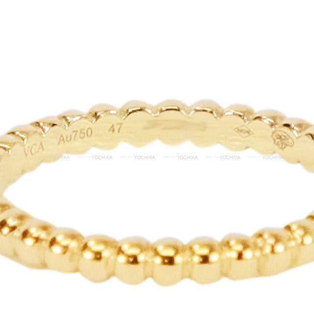 [Pre-loved] Van Cleef & Arpels ring Perlee Small Yellow Gold K18YG #47 VCARN95Q47[LIKE NEW][Authentic]