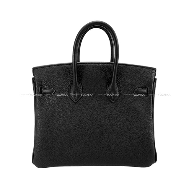 HERMES Handbag Birkin25 Noir (Black) Veau Togo Mat Gold HW Stamp K[BRAND NEW][Authentic]