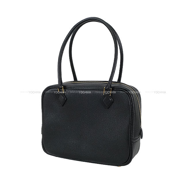HERMES Handbag Plume Mini Noir (Black) Chevre Mysore Gold HW Stamp W[BRAND NEW][Authentic]