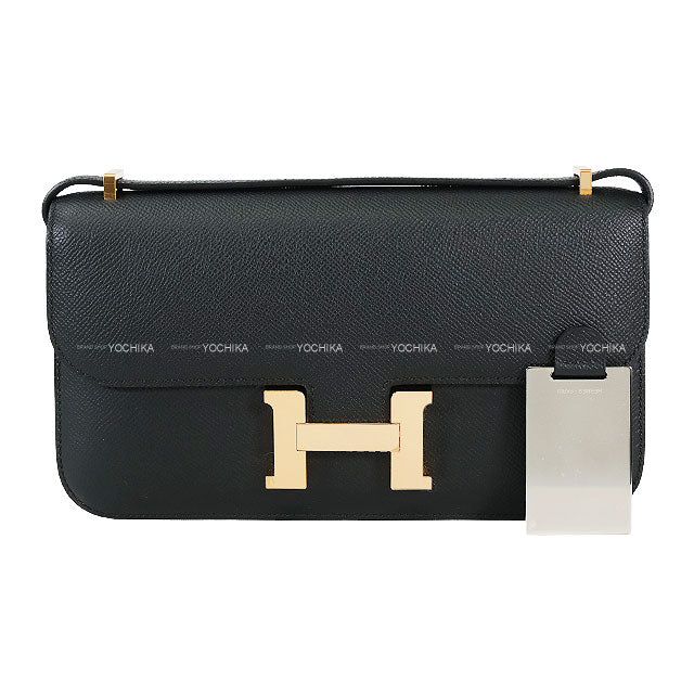 HERMES Shoulder bag Constance Elan Miroir Noir (Black) Veau Epsom Rose Gold HW Stamp W[BRAND NEW][Authentic]