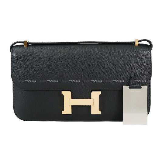 HERMES Shoulder bag Constance Elan Miroir Noir (Black) Veau Epsom Rose Gold HW Stamp W[BRAND NEW][Authentic]