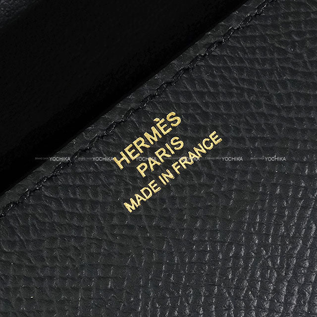 HERMES Shoulder bag Constance Elan Miroir Noir (Black) Veau Epsom Rose Gold HW Stamp W[BRAND NEW][Authentic]