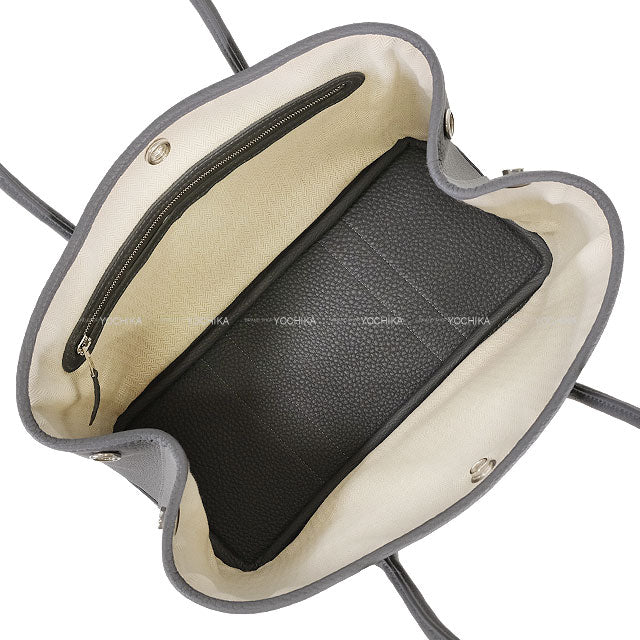 HERMES tote bag Garden Party 30 TPM Ardoise Veau Negonda Silver HW Stamp K[BRAND NEW][Authentic]