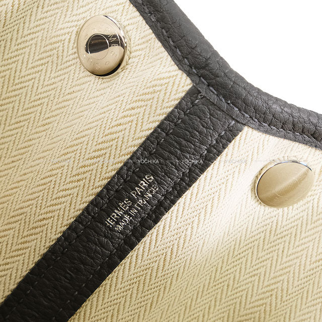 HERMES tote bag Garden Party 30 TPM Ardoise Veau Negonda Silver HW Stamp K[BRAND NEW][Authentic]