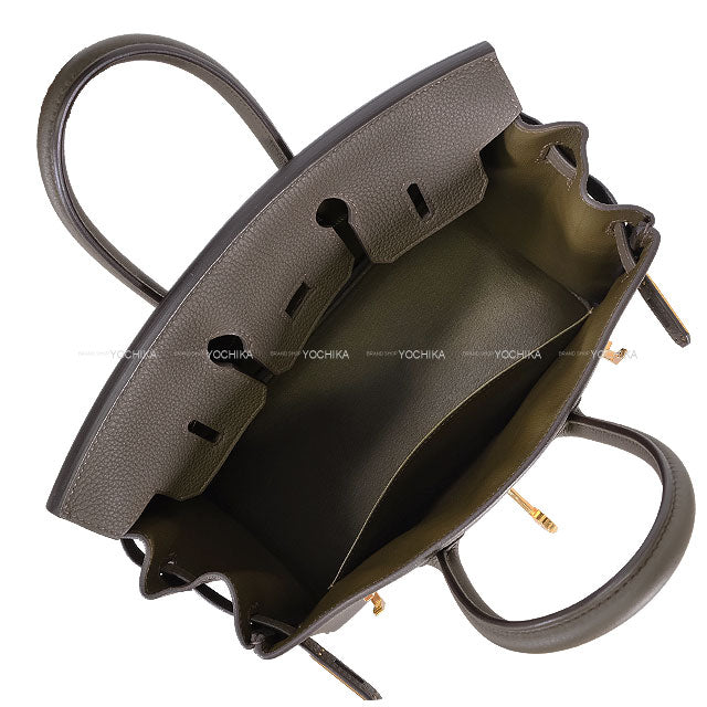 HERMES Handbag Birkin25 Eucalyptus Veau Togo Gold HW Stamp W[BRAND NEW][Authentic]