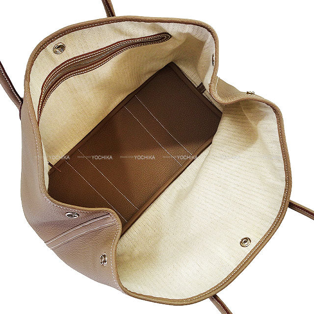 [Pre-loved] HERMES tote bag Garden Party 36 PM Etoupe Veau Negonda Silver HW Stamp T[LIKE NEW][Authentic]