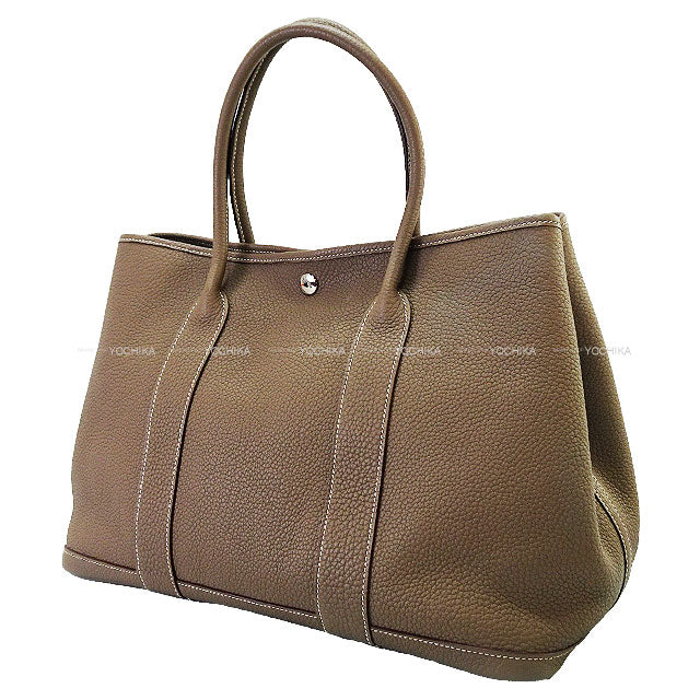 [Pre-loved] HERMES tote bag Garden Party 36 PM Etoupe Veau Negonda Silver HW Stamp T[LIKE NEW][Authentic]