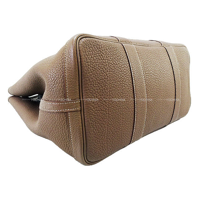 [Pre-loved] HERMES tote bag Garden Party 36 PM Etoupe Veau Negonda Silver HW Stamp T[LIKE NEW][Authentic]