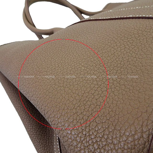 [Pre-loved] HERMES tote bag Garden Party 36 PM Etoupe Veau Negonda Silver HW Stamp T[LIKE NEW][Authentic]