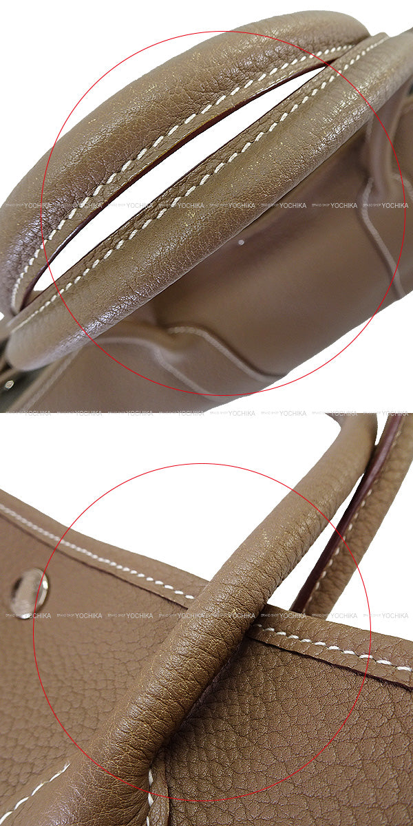 [Pre-loved] HERMES tote bag Garden Party 36 PM Etoupe Veau Negonda Silver HW Stamp T[LIKE NEW][Authentic]