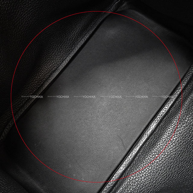 [Pre-loved] HERMES Shoulder bag Lindy 30 Noir (Black) Taurillon Clemence Silver HW Stamp C[USED SA][Authentic]