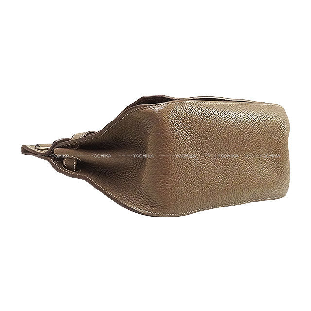 [Pre-loved] HERMES Shoulder bag Jypsiere 28 Etoupe Taurillon Clemence Silver HW Stamp □P[USED A][Authentic]