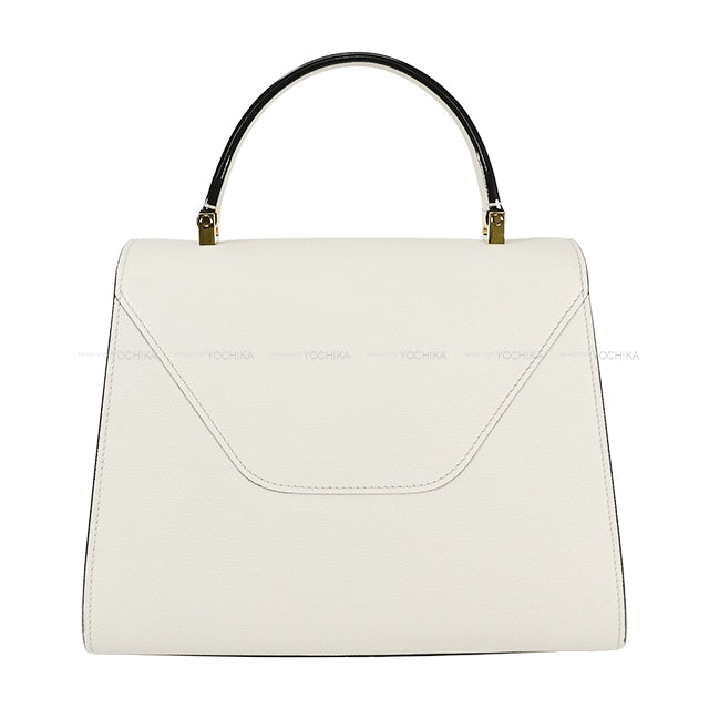 [Pre-loved] Valextra Shoulder bag Medium Izzide Blanc (White) Soft calfskin Gold HW WBES0056028[LIKE NEW][Authentic]
