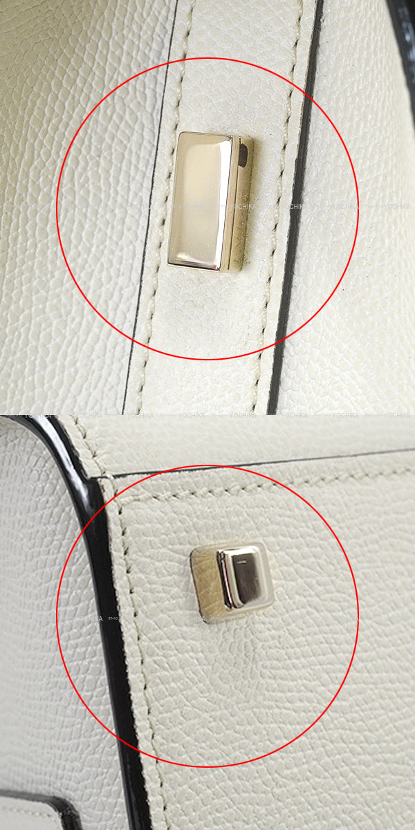 [Pre-loved] Valextra Shoulder bag Medium Izzide Blanc (White) Soft calfskin Gold HW WBES0056028[LIKE NEW][Authentic]