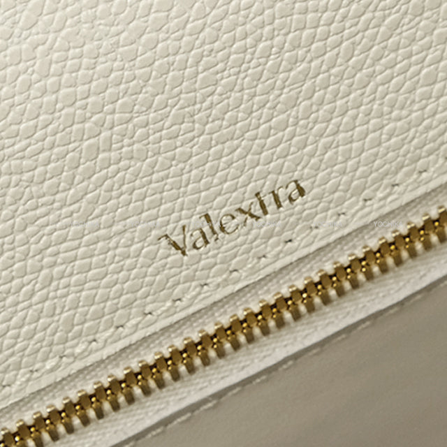 [Pre-loved] Valextra Shoulder bag Medium Izzide Blanc (White) Soft calfskin Gold HW WBES0056028[LIKE NEW][Authentic]