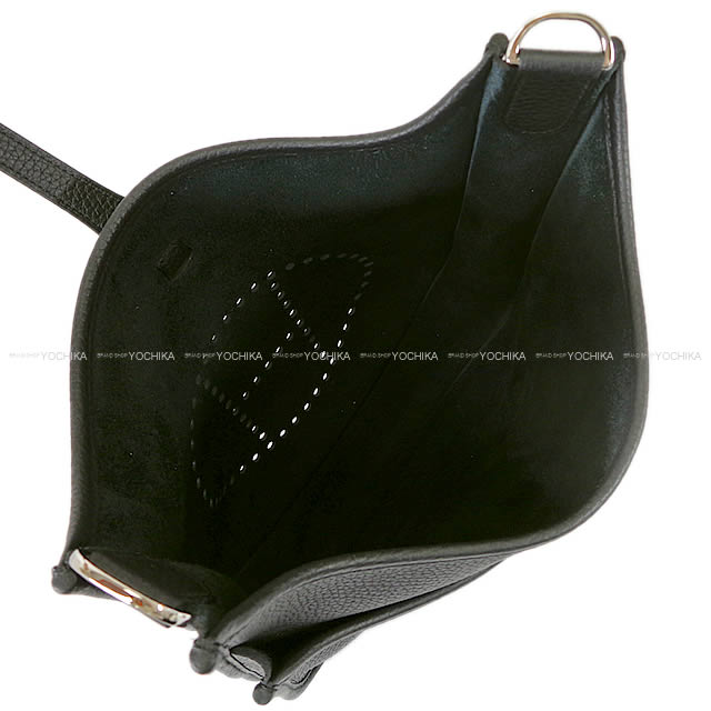 HERMES Shoulder bag Evelyne 29 PM Noir (Black) Taurillon Clemence Silver HW Stamp W[BRAND NEW][Authentic]