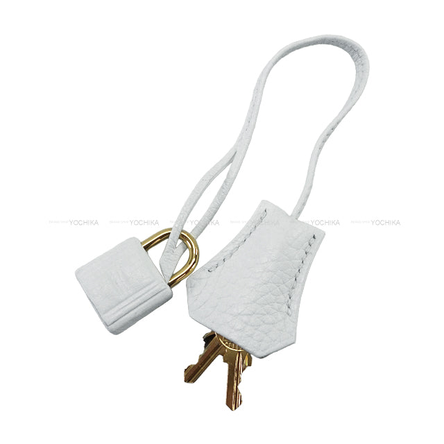 HERMES Handbag Birkin30 Blanc (White) Taurillon Clemence Gold HW Stamp T[EXCELLENT][Authentic]