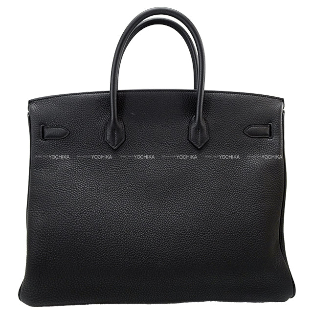 HERMES Handbag Birkin40 Noir (Black) Veau Togo Gold HW Stamp C[EXCELLENT][Authentic]