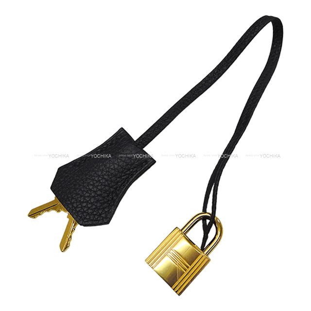 HERMES Handbag Birkin40 Noir (Black) Veau Togo Gold HW Stamp C[EXCELLENT][Authentic]