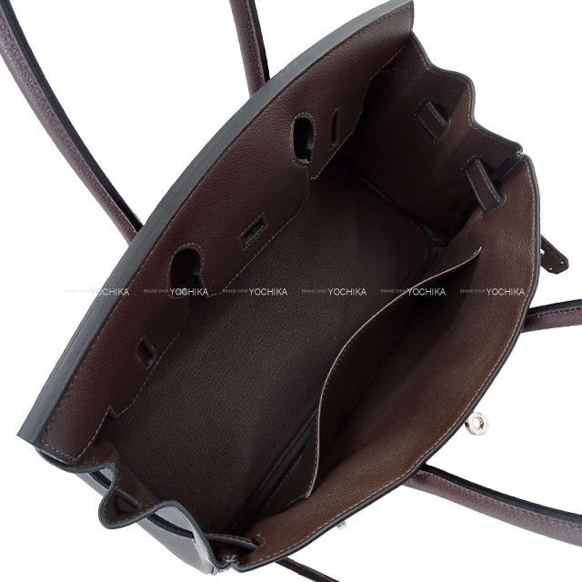 HERMES Shoulder bag Shoulder Birkin Light 29 Moka Evercolor Silver HW Stamp K[BRAND NEW][Authentic]