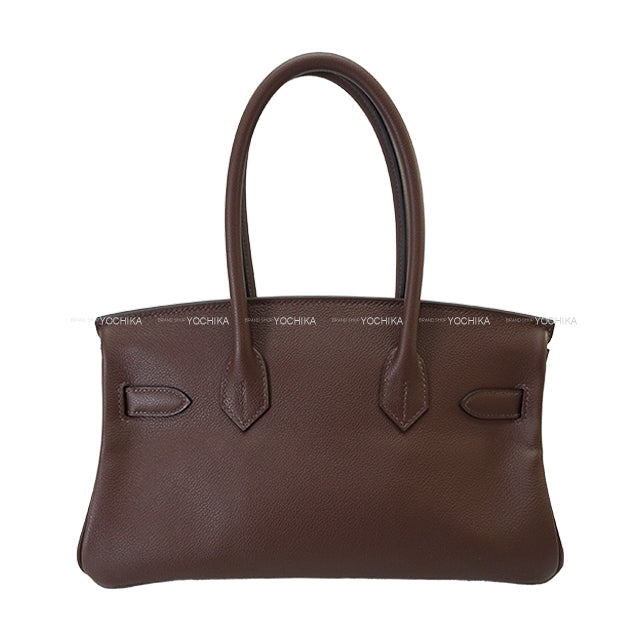 HERMES Shoulder bag Shoulder Birkin Light 29 Moka Evercolor Silver HW Stamp K[BRAND NEW][Authentic]