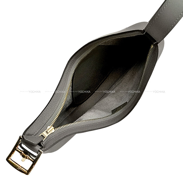 HERMES Shoulder bag Sac P'tit Arcon Gris Meyer Evercolor/Veau Swift Champagne Gold HW Stamp W[ALMOST NEW][Authentic]