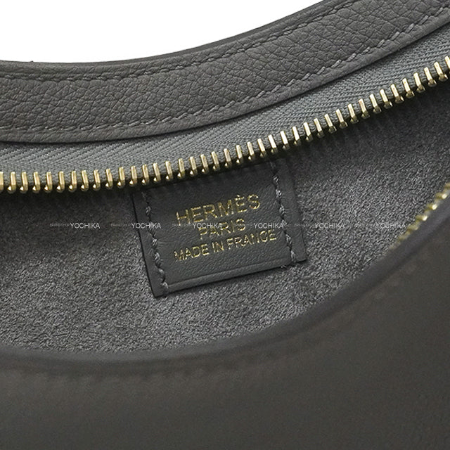 HERMES Shoulder bag Sac P'tit Arcon Gris Meyer Evercolor/Veau Swift Champagne Gold HW Stamp W[ALMOST NEW][Authentic]
