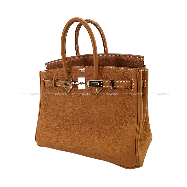 [Pre-loved] HERMES Handbag Birkin25 Gold Veau Togo Silver HW Stamp Z[LIKE NEW][Authentic]
