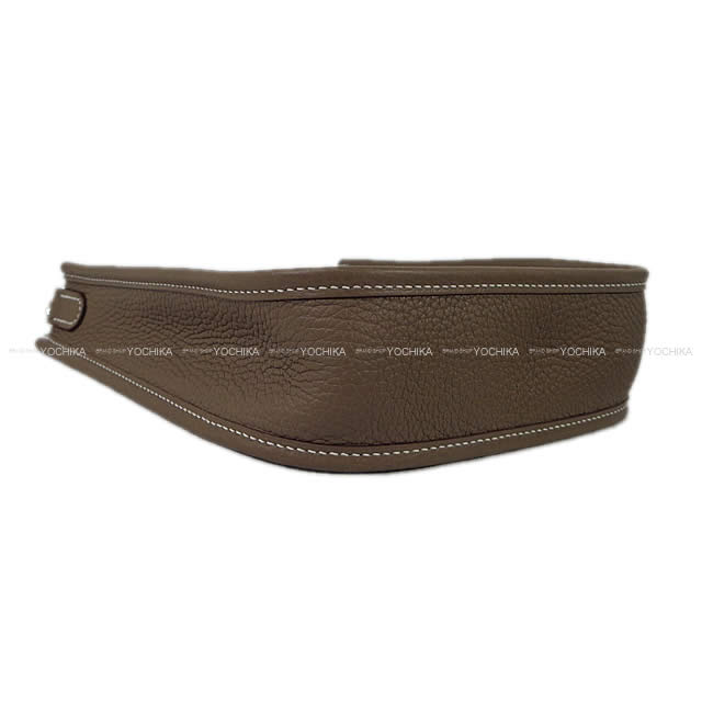 HERMES Shoulder bag Evelyne 16 TPM Amazon Etoupe/Blue Indigo Taurillon Clemence Silver HW Stamp Y[EXCELLENT][Authentic]