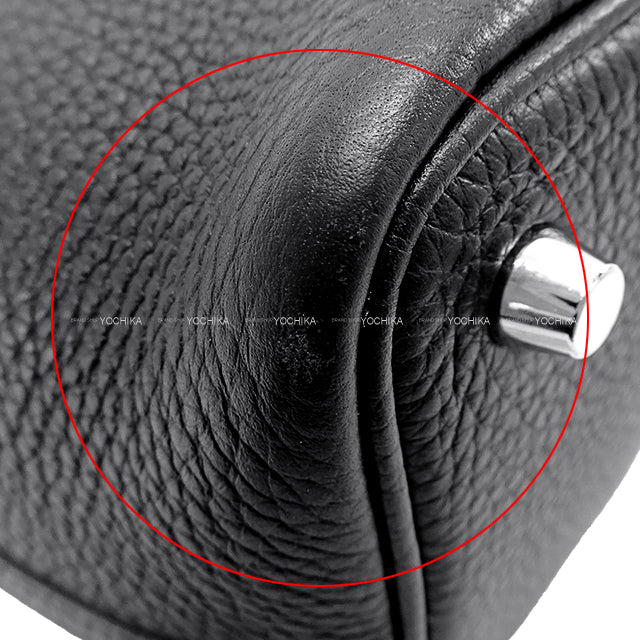 [Pre-loved] HERMES Handbag Picotin Lock 18 PM Noir (Black) Taurillon Clemence Silver HW Stamp B[LIKE NEW][Authentic]
