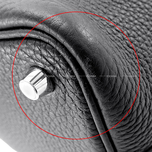 [Pre-loved] HERMES Handbag Picotin Lock 18 PM Noir (Black) Taurillon Clemence Silver HW Stamp B[LIKE NEW][Authentic]